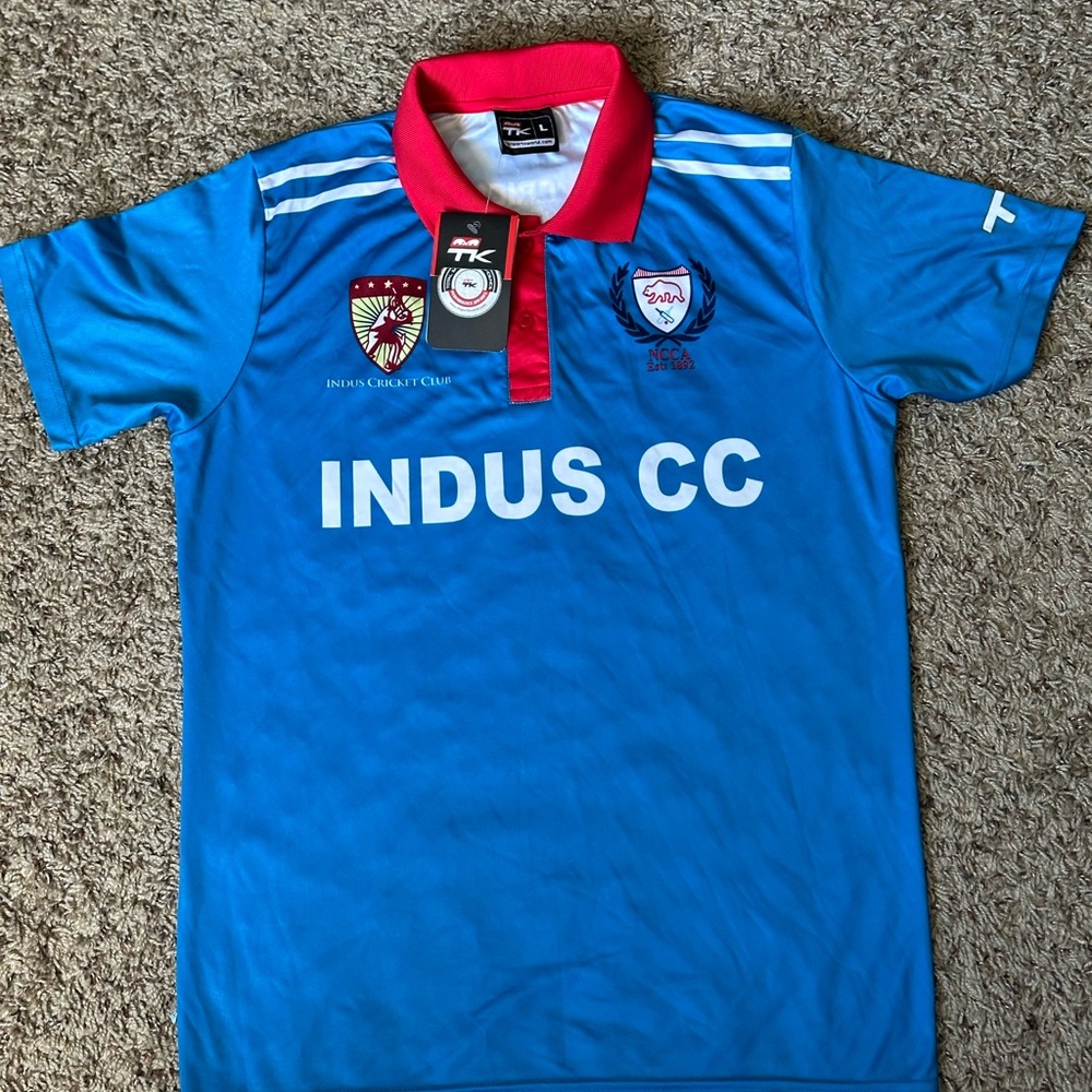 Indus cricket club jersey polo shirt Large Kids